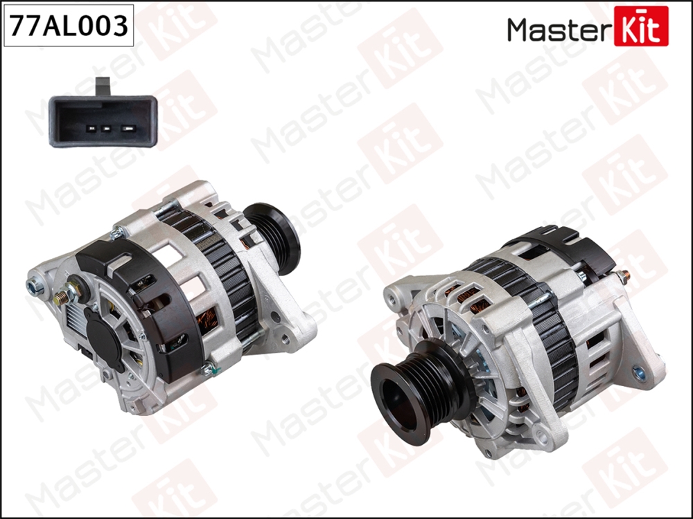 MASTERKIT 77AL003 Генератор  DAEWOO NEXIA (14V 85A) Masterkit