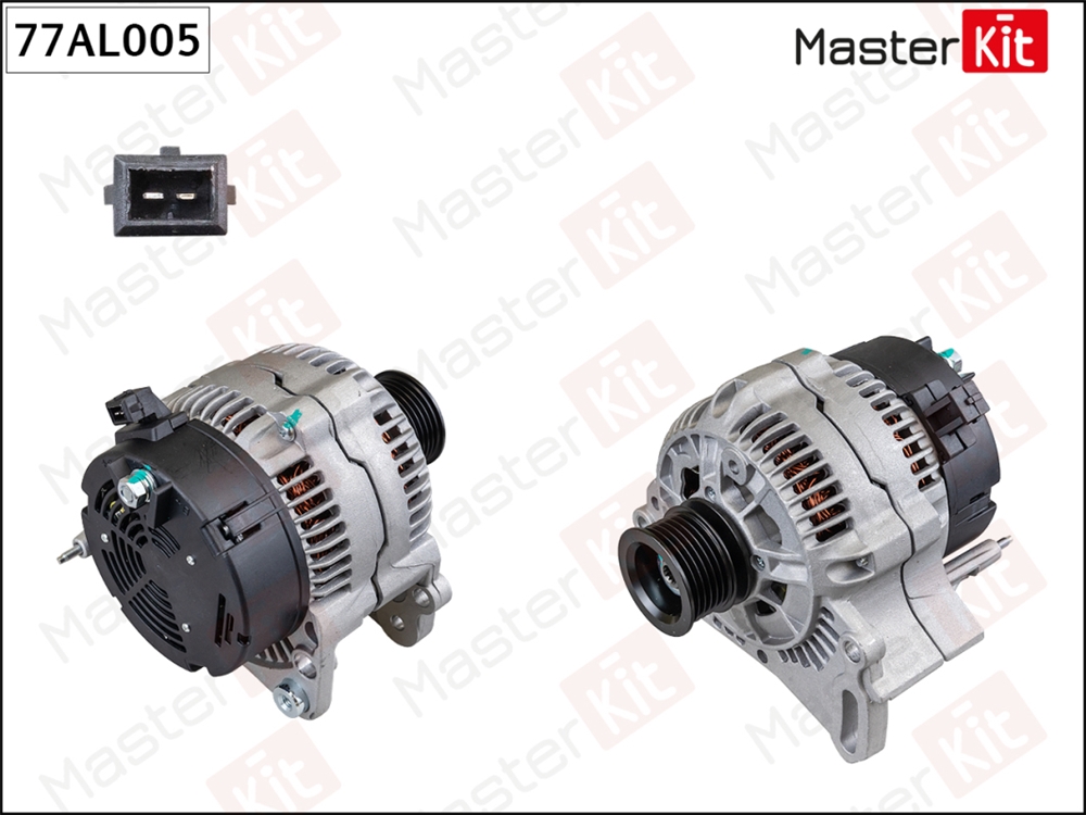 MASTERKIT 77AL005 Генератор VW GOLF III/PASSAT 1.4-2.0 -00 90A