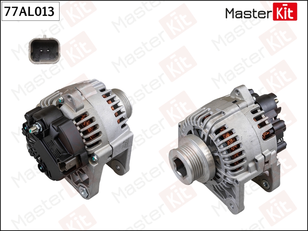 MASTERKIT 77AL013 77AL013 Генератор  RENAULT MEGANNE II/DUSTER 1.6 (14V 110A)