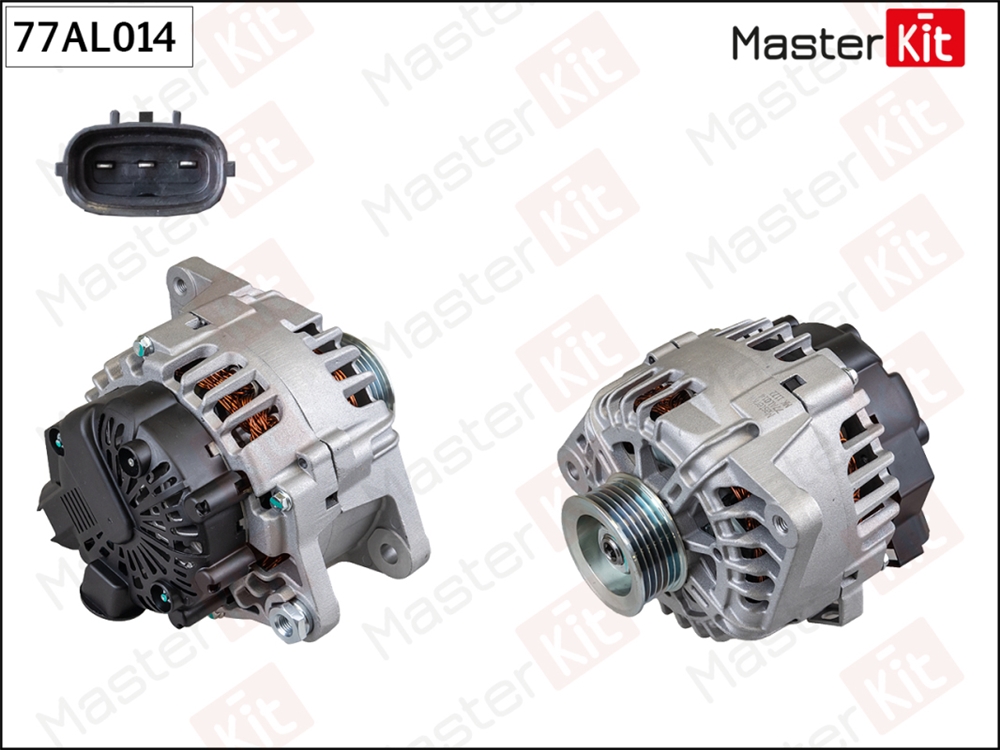 MASTERKIT 77AL014 Генератор HYUNDAI SOLARIS, KIA CEED/RIO 110A