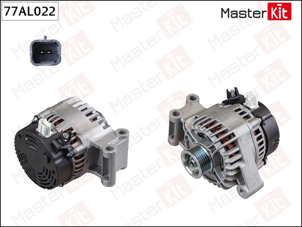MASTERKIT 77AL022 Генератор RENAULT LOGAN/MEGANE/KANGOO 1.4/1.6 8V 98A