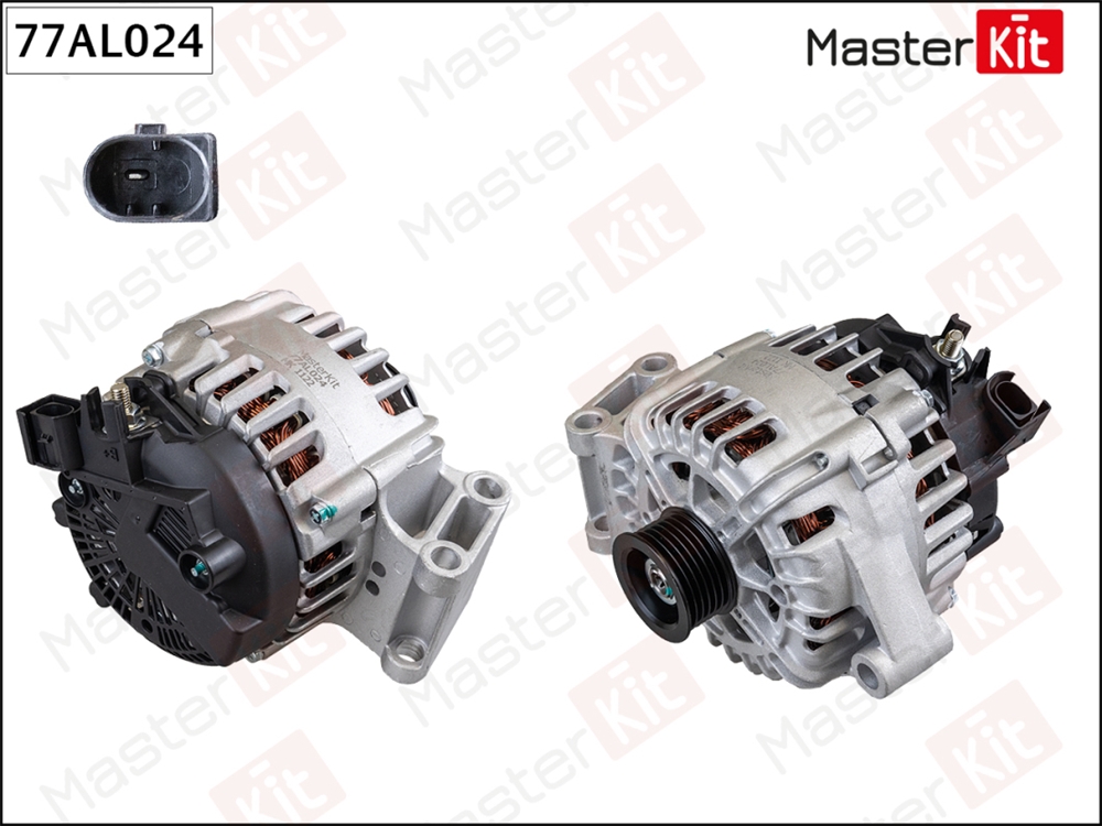 MASTERKIT 77AL024 Генератор Ford B-Max(JK),Fiesta VI(CB1,CCN),Focus III(BM ,BL),Mondeo IV(BA7) 07- (14V,120A)