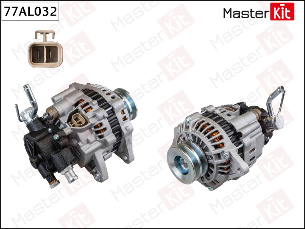 MASTERKIT 77AL032 Генератор MITSUBISHI L200/PAJERO SPORT 96- 2.5D 80A