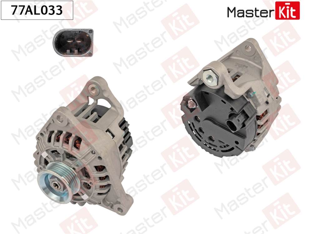 MASTERKIT 77AL033 Генератор AUDI A4/A6/PASSAT 1.6/1.8T 90A