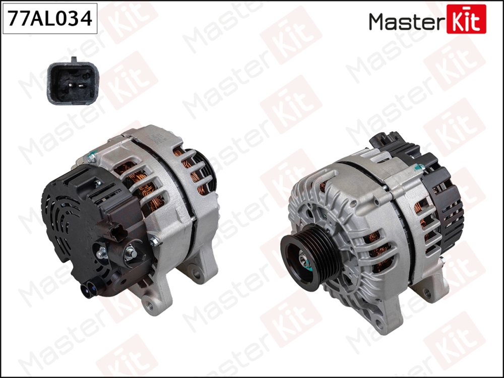 MASTERKIT 77AL034 Генератор 14V 120A