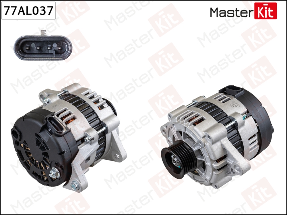 MASTERKIT 77AL037 Генератор  CHEVROLET LACETTI (14V 85A) Masterkit