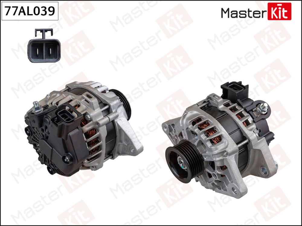 MASTERKIT 77AL039 Генератор HYUNDAI SOLARIS/KIA RIO 1.4/1.6 11- 90A