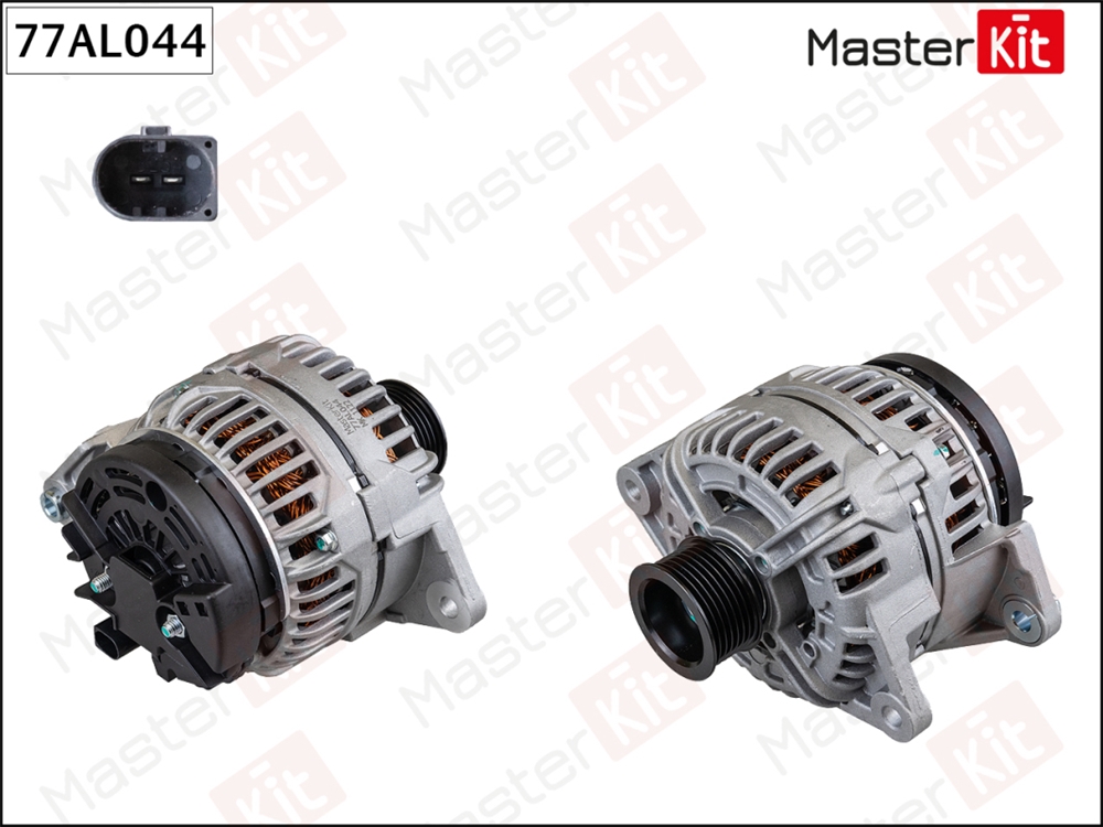MASTERKIT 77AL044 Генератор  FIAT DUCATO, IVECO DAILY 06- (14V 140A) Masterkit