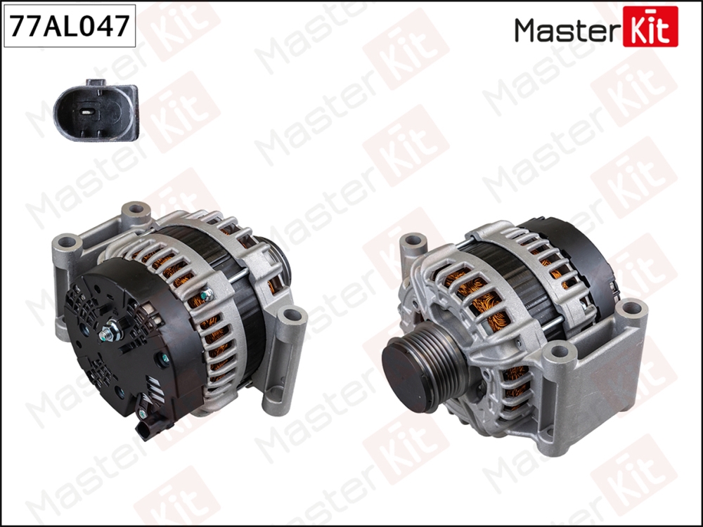 MASTERKIT 77AL047 Генератор Citroen Jumper III 06-,Ford Transit(FCD,FDD) 13-,Peugeot Boxer III 06- (14V,150A)