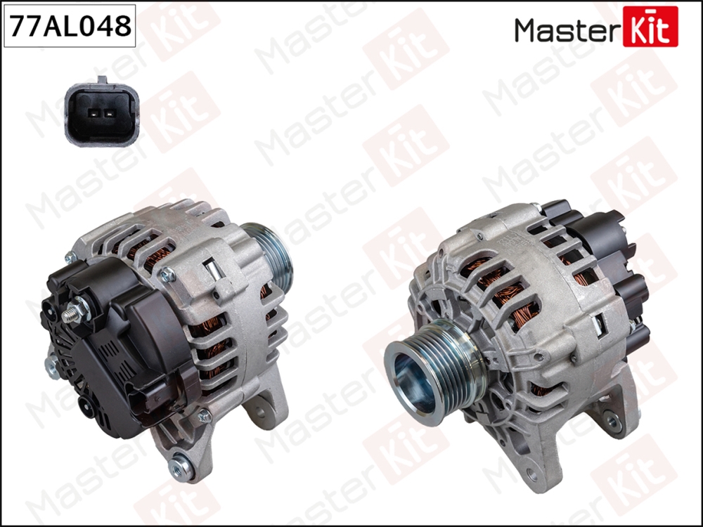 MASTERKIT 77AL048 Генератор  RENAULT DUSTER/LOGAN 1.6 10- (14V 95A) Masterkit