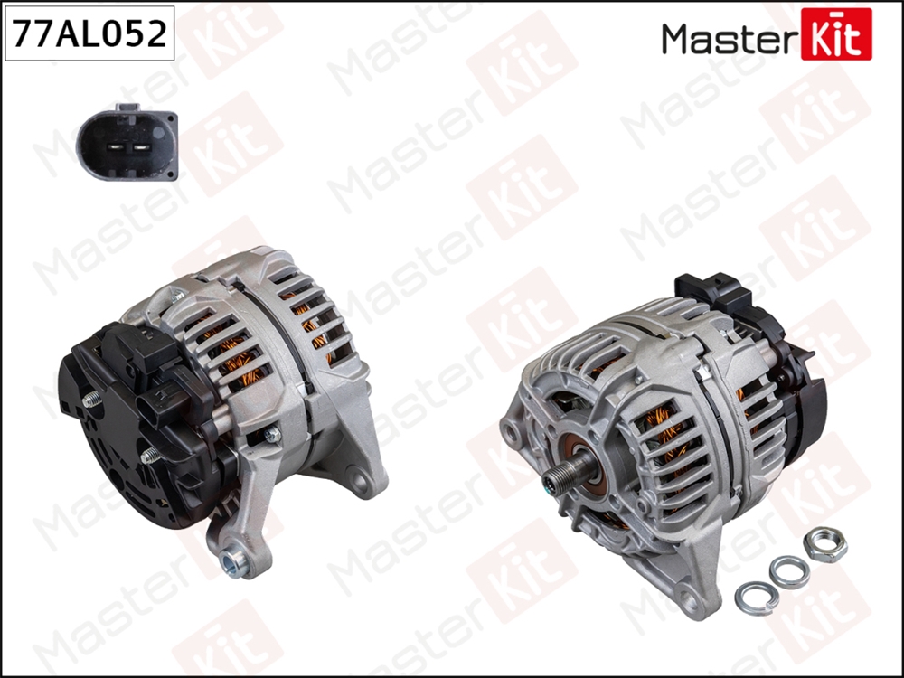MASTERKIT 77AL052 Генератор Fiat Ducato(250 ,290 ) 06-,Iveco Daily III,Daily IV,Daily V 98-14 (14V,110A)