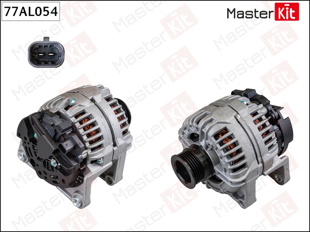 MASTERKIT 77AL054 Генератор  OPEL ASTRA H/VECTRA C 1.6/1.8 100A (14V 100A) Masterkit