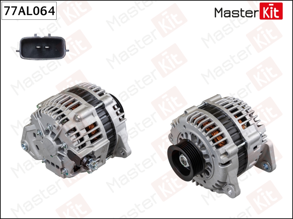 MASTERKIT 77AL064 Генератор Nissan Cefiro III(CA33),Maxima V(A33),Murano I(Z50),Teana(J31) 98-08 (14V,110A)