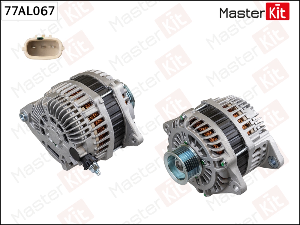 MASTERKIT 77AL067 Генератор 14V 100A