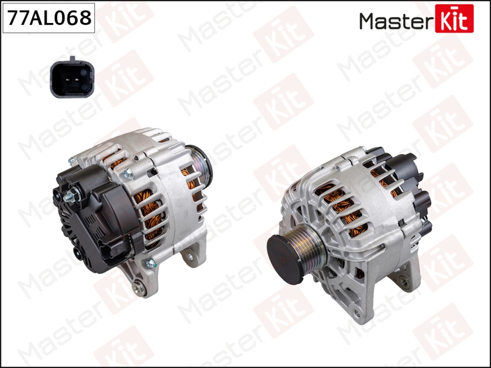 MASTERKIT 77AL068 77AL068 Генератор  RENAULT DUSTER/CAPTUR 2014-> (12V 120A)