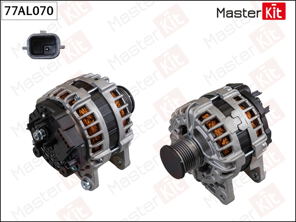 MASTERKIT 77AL070 Генератор  NISSAN QASHQAI, X-TRAIL 15- (14V 150A) Masterkit
