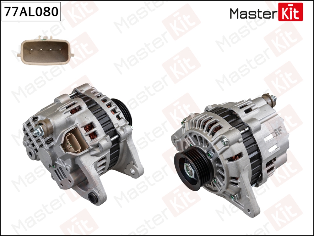 MASTERKIT 77AL080 Генератор MITSUBISHI COLT V 1.6/LANCER V 1.6 00-05