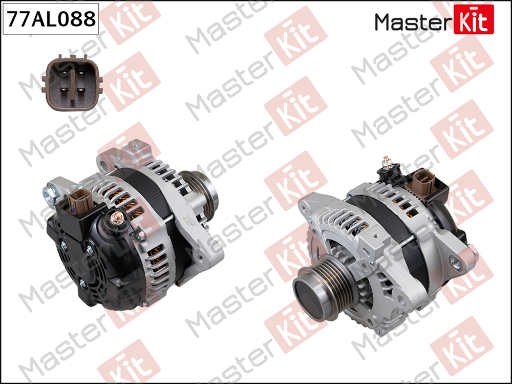 MASTERKIT 77AL088 Генератор Toyota Corolla E15 06- 1.6 100A