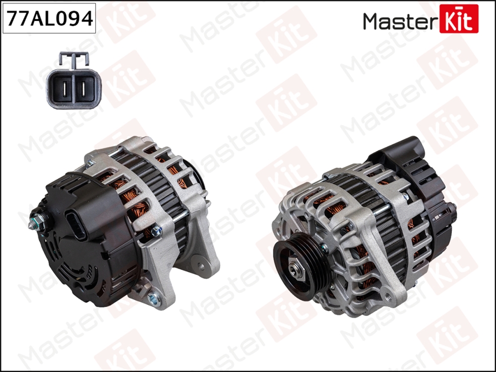 MASTERKIT 77AL094 Генератор Hyundai Atos(MX),Getz(TB),i10(PA) 97-,Kia Picanto(SA) 04- (14V,70A)