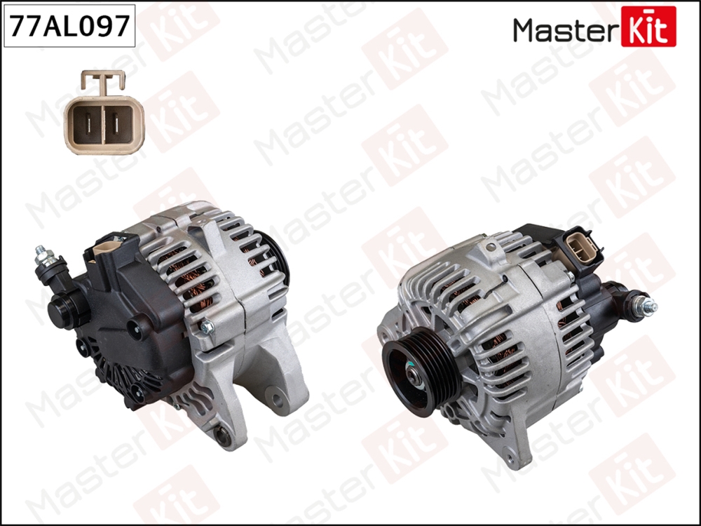 MASTERKIT 77AL097 Генератор HYUNDAI SANTA FE/SONATA EF/TRAJET 2.7 110A