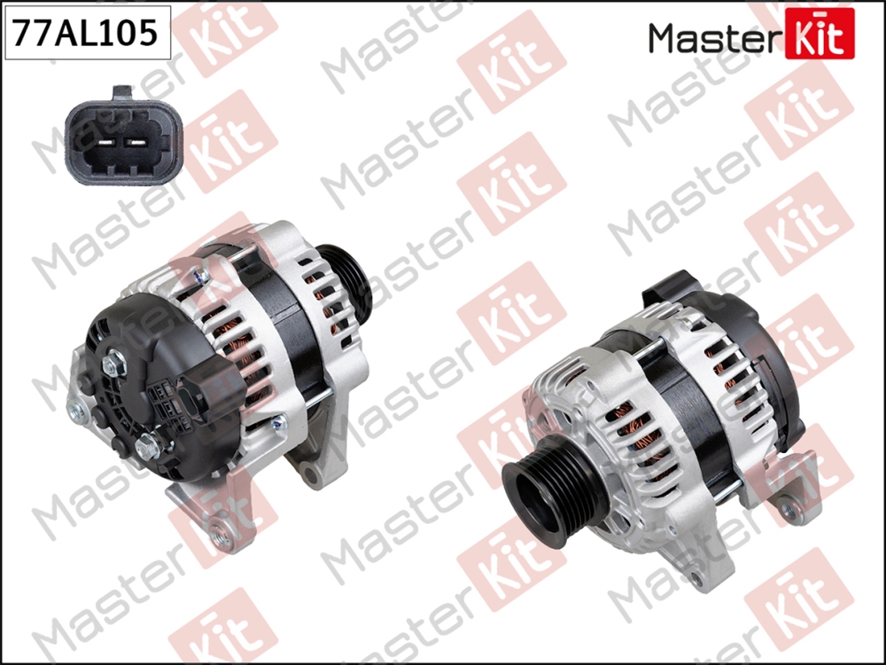 MASTERKIT 77AL105 Генератор CHEVROLET CRUZE/OPEL ASTRA J 100A