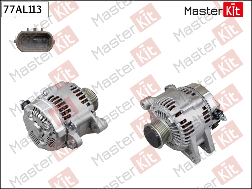 MASTERKIT 77AL113 Генератор HYUNDAI H-1, KIA SORENTO 2.5CRDi 06- 77AL113