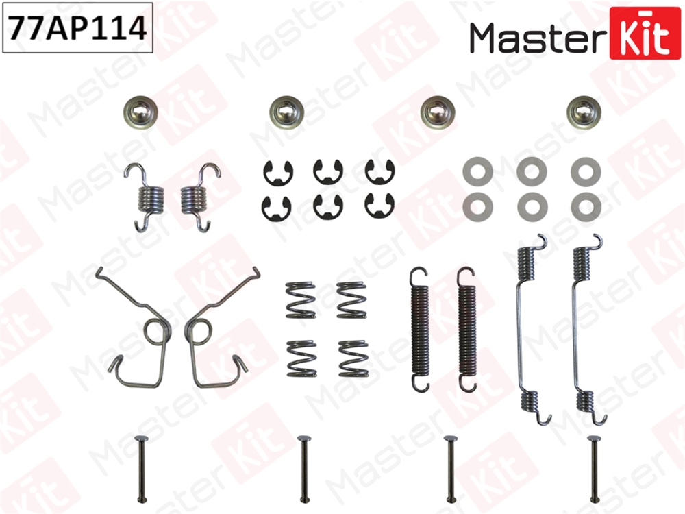 MASTERKIT 77AP114 Комплект установочный барабанных колодок Ford TRANSIT TOURNEO 1994 - 2000 77AP114 Masterkit