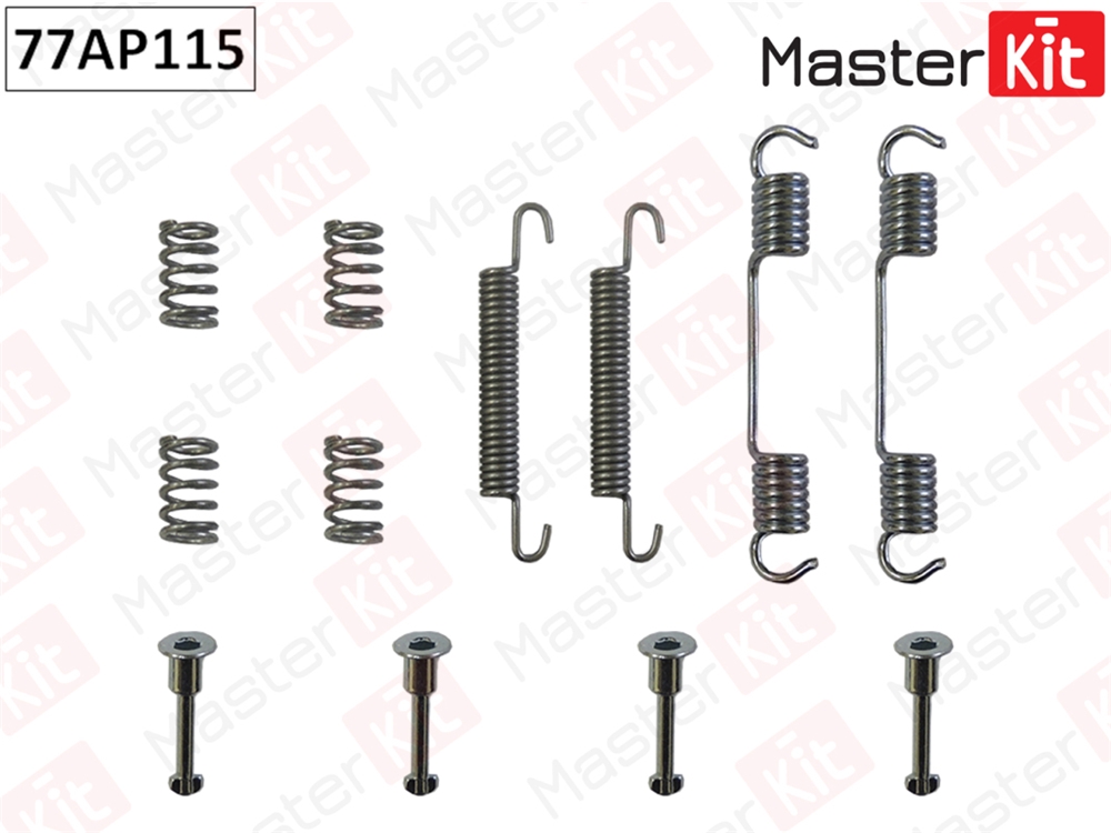 MASTERKIT 77AP115 Комплект установочный тормозных колодок BMW E36