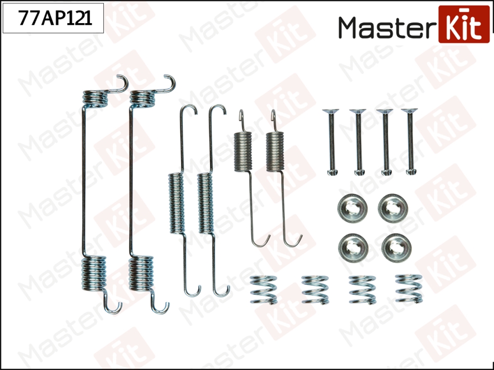 MASTERKIT 77AP121 Комплект установочный тормозных колодок NISSAN MICRA  92-