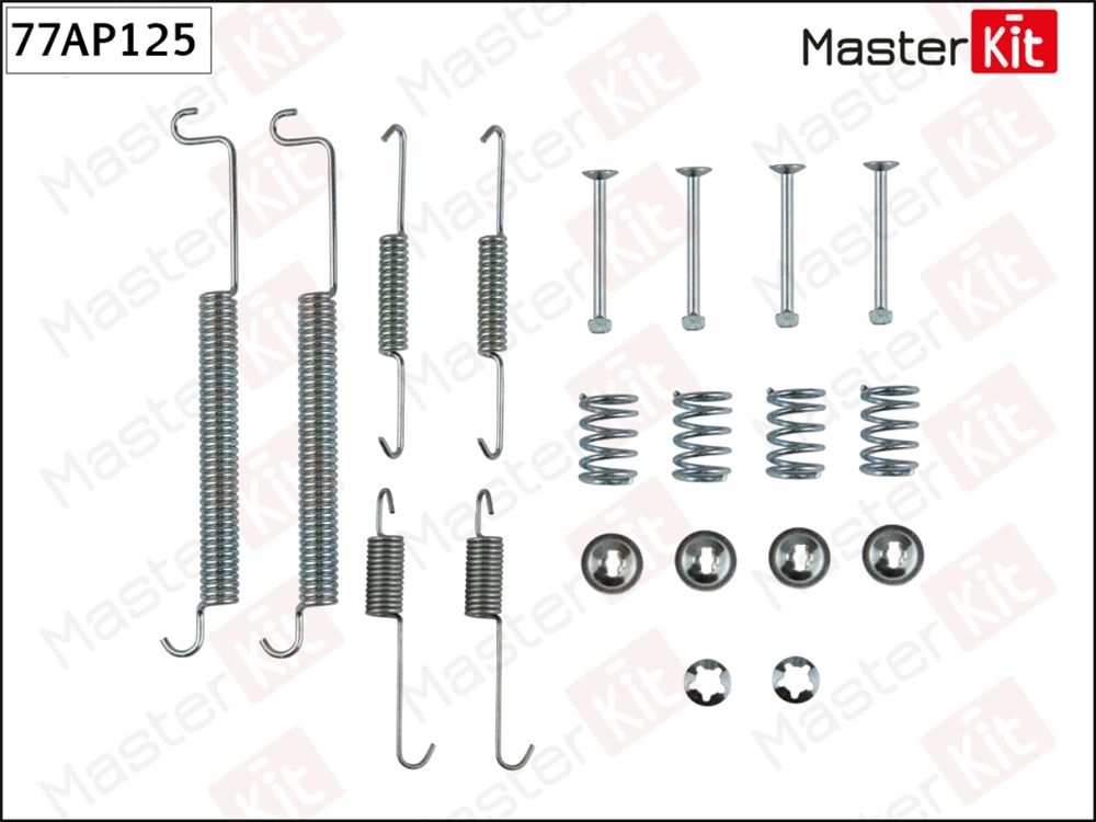 MASTERKIT 77AP125 Комплект установочный барабанных колодок RENAULT ESPACE 96-