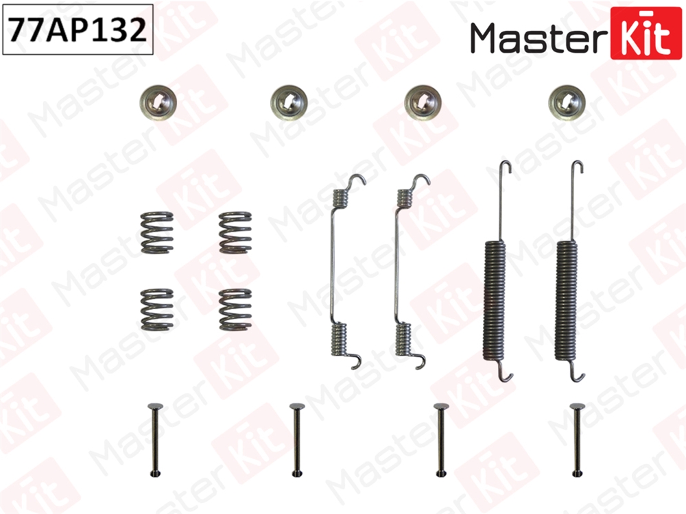 MASTERKIT 77AP132 Комплект установочный тормозных колодок FORD TRANSIT TOURNEO 06-