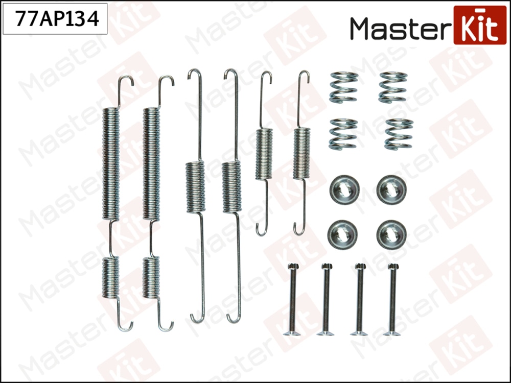 MASTERKIT 77AP134 Комплект установочный тормозных колодок HYUNDAI MATRIX 01-