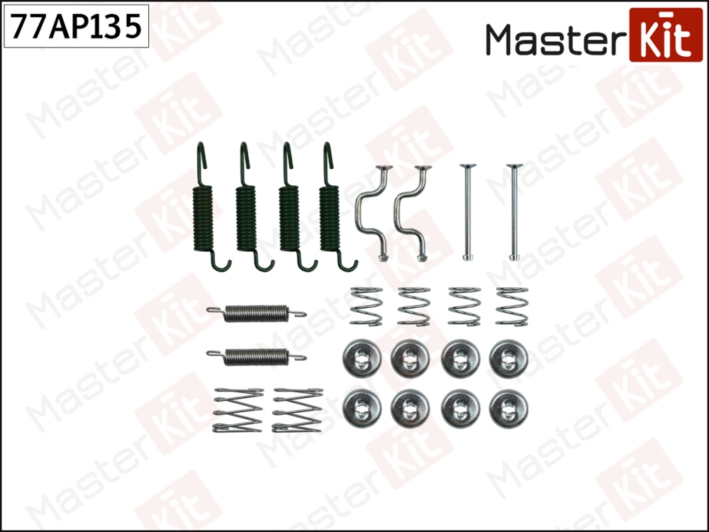MASTERKIT 77AP135 Комплект установочный барабанных колодок Toyota LAND CRUISER PRADO ( J15 ) 2009 -