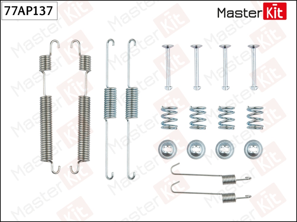 MASTERKIT 77AP137 Комплект установочный тормозных колодок Hyundai ACCENT II (LC) 1999 - 2006 77AP137 MASTERKIT
