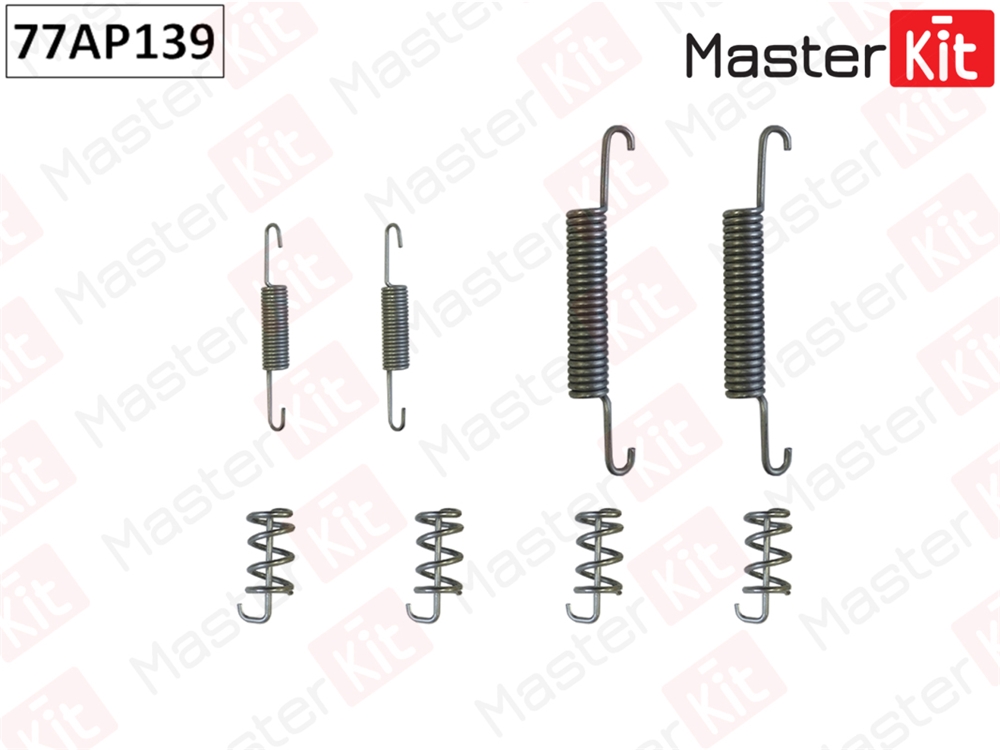 MASTERKIT 77AP139 Комплект установочный тормозных колодок Volvo S60 98-