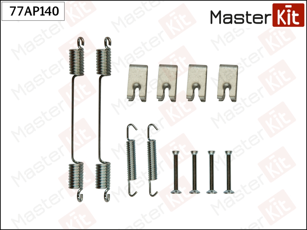 MASTERKIT 77AP140 Комплект установочный тормозных колодок CITROEN JUMPER/ FIAT DUCATO 02-