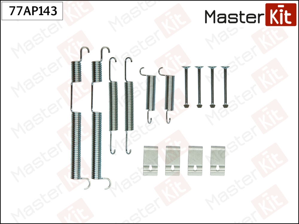 MASTERKIT 77AP143 Комплект установочный тормозных колодок KIA SPORTAGE 99-