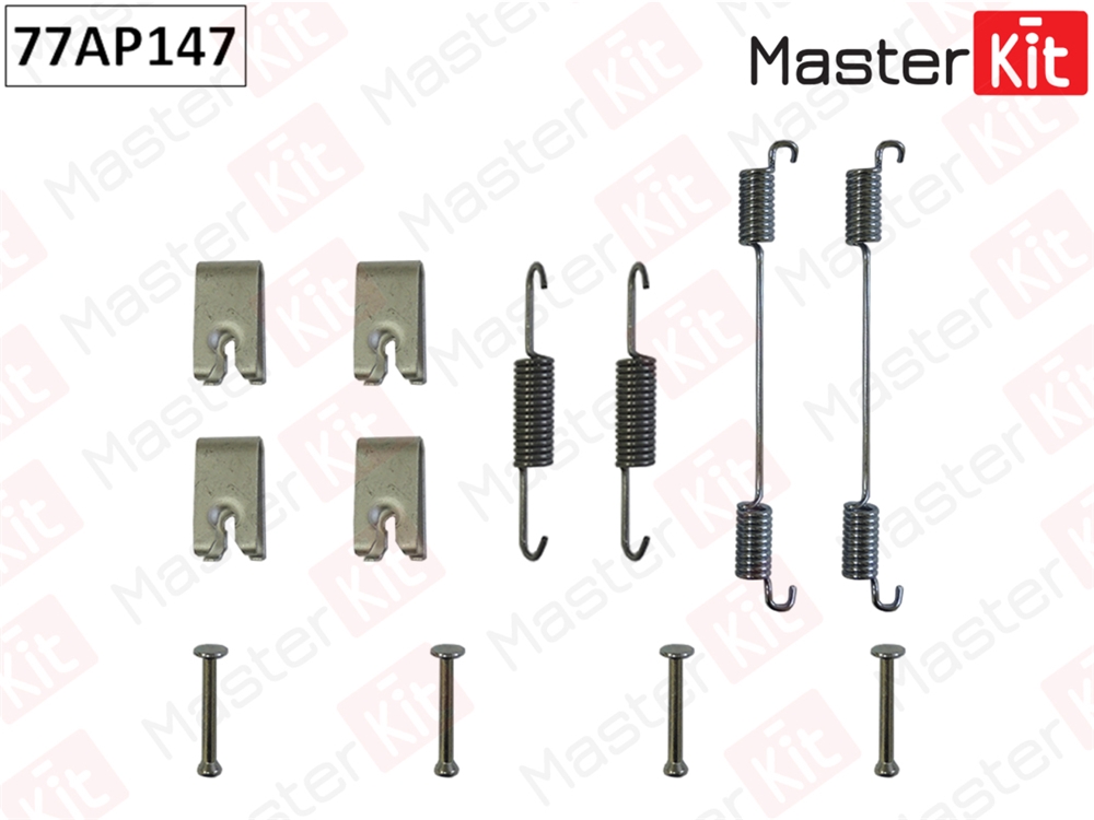 MASTERKIT 77AP147 Комплект установочный барабанных колодок Fiat DOBLO (223 ) 2000 -