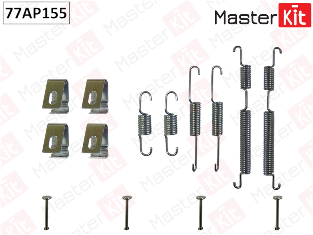 MASTERKIT 77AP155 Комплект установочный колодок тормозных hyundai getz (tb) 2002 - 2010