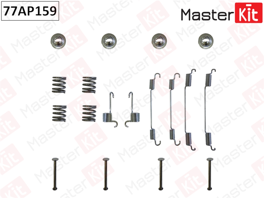 MASTERKIT 77AP159 Комплект установочный барабанных колодок Renault DUSTER (HS ) 2011 -