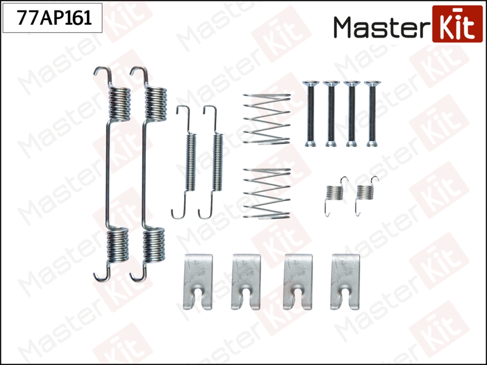 MASTERKIT 77AP161 Комплект установочный тормозных колодок LAND ROVER DISCOVERY III 04-
