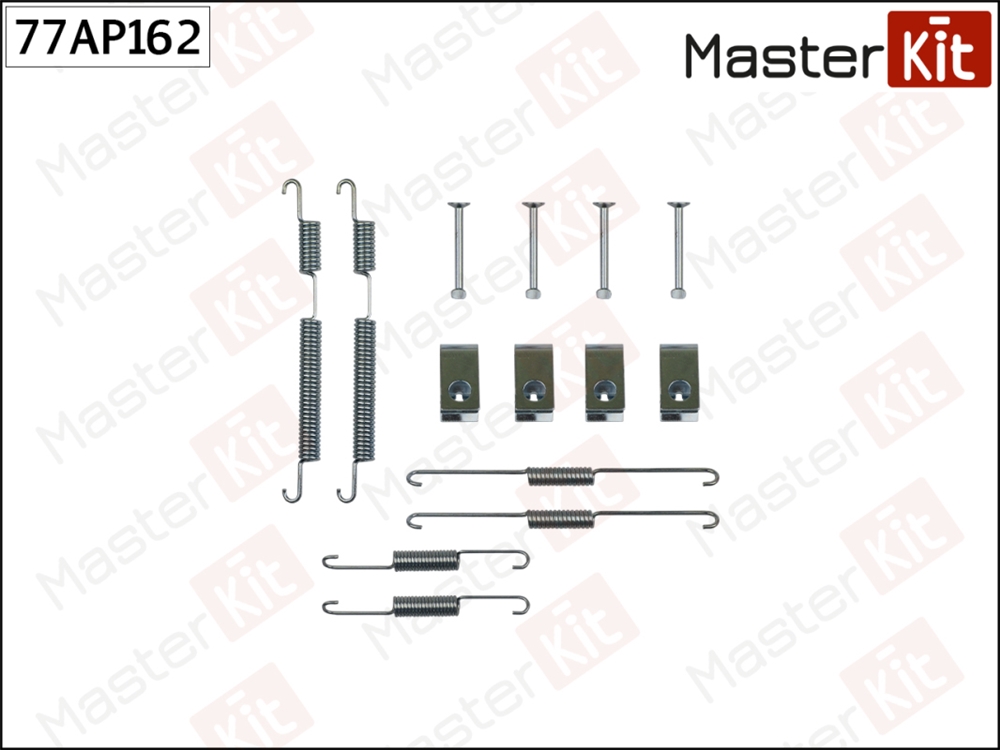 MASTERKIT 77AP162 Комплект установочный тормозных колодок KIA Cerato MasterKit 77AP162