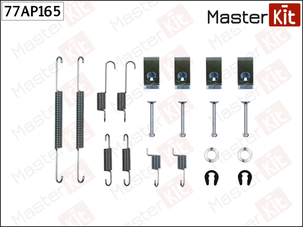 MASTERKIT 77AP165 Комплект барабанных пружинок KIA