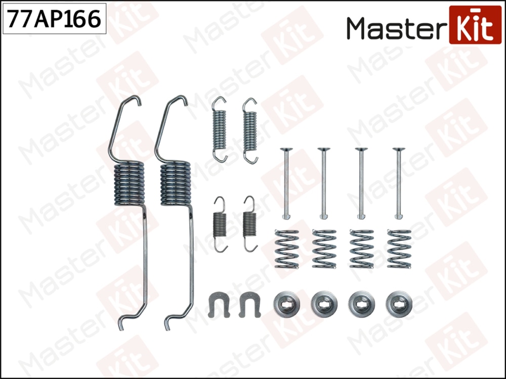 MASTERKIT 77AP166 Комплект установочный барабанных колодок