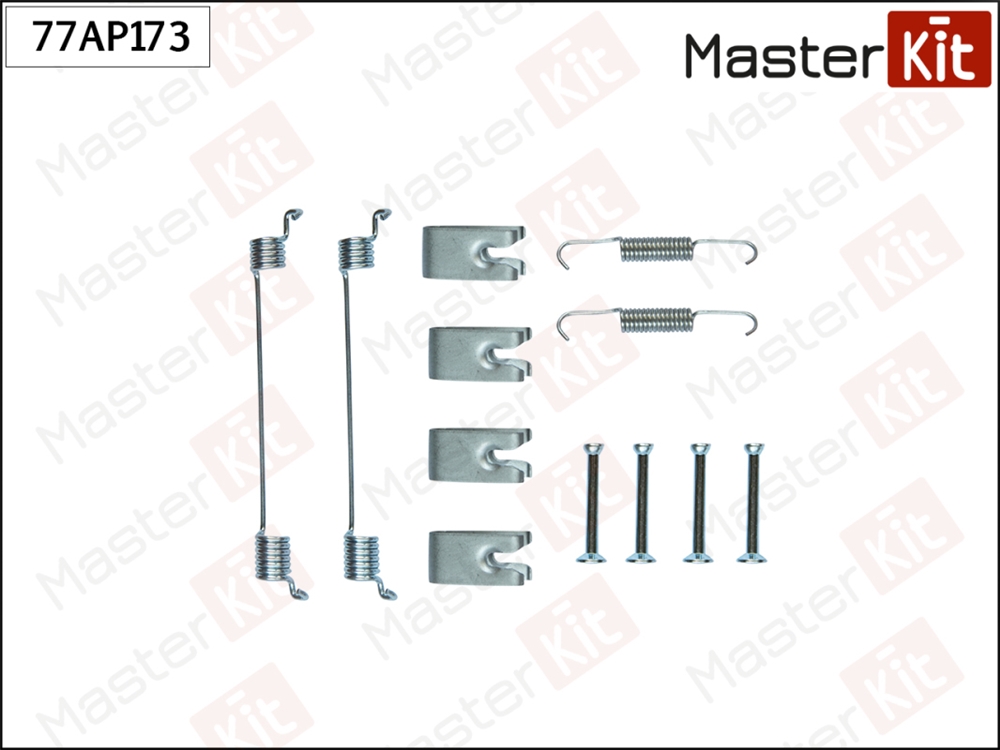 MASTERKIT 77AP173 Ремкомплект крепления тормозных колодок