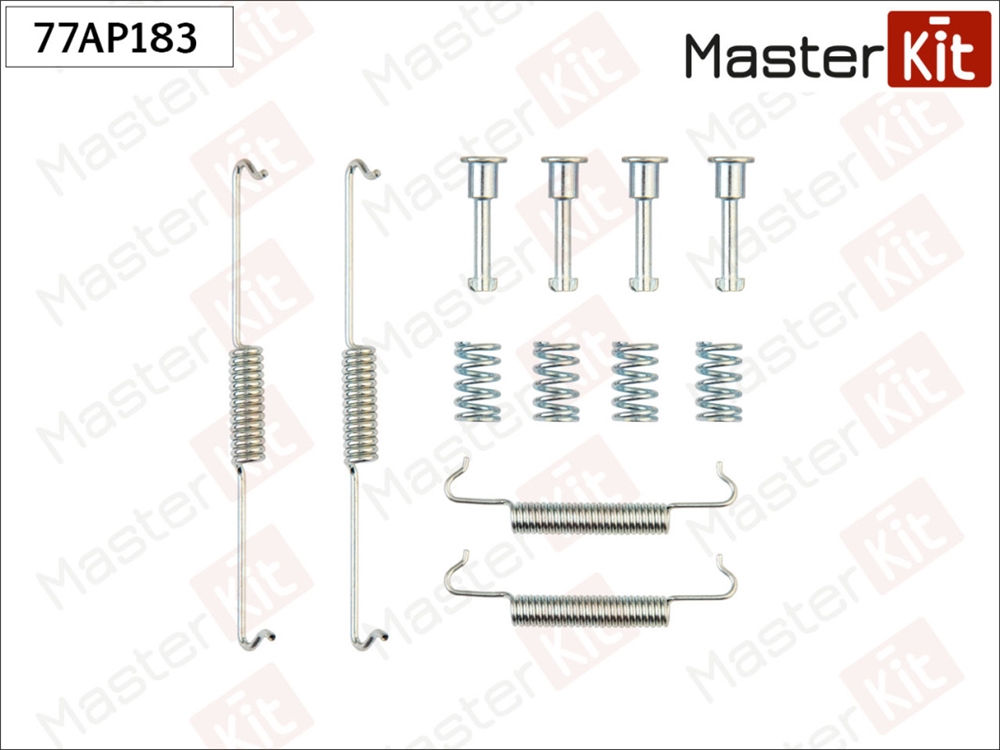 MASTERKIT 77AP183 Комплект установочный барабанных колодок VW TOUAREG (7P5, 7P6) 2010 - 2018