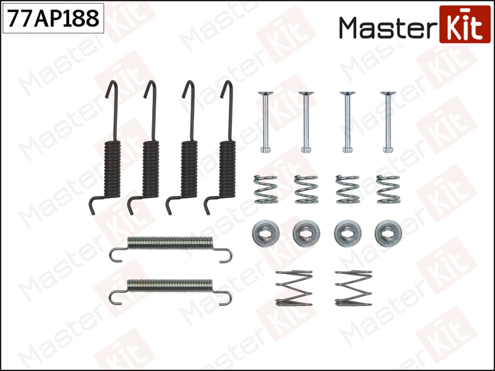 MASTERKIT 77AP188 Комплект установочный барабанных колодок Mazda CX-5 (KE, GH) 2011 -