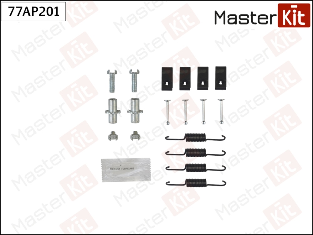 MASTERKIT 77AP201 Комплект установочный барабанных колодок HONDA ACCORD 09-