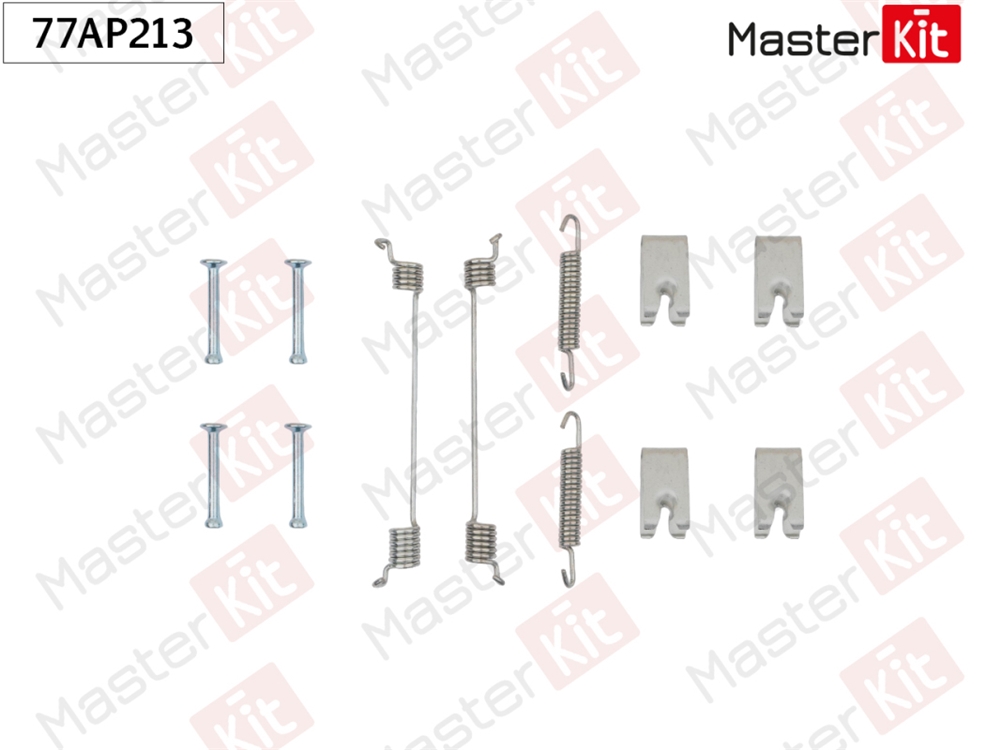 MASTERKIT 77AP213 Комплект установочный барабанных колодок Ford FIESTA V (JH , JD ) 2001 - 2010 Masterkit