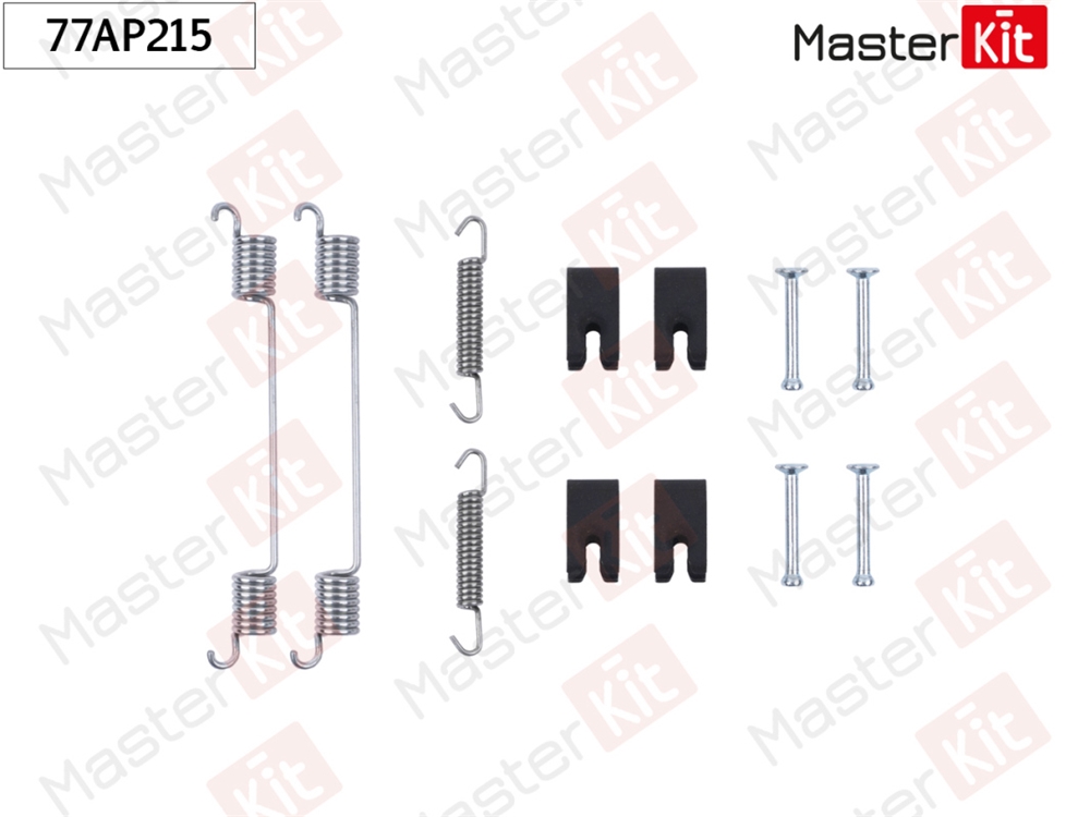 MASTERKIT 77AP215 Комплект установочный барабанных колодок Lada Vesta.Ford FOCUS II (DA , HCP, DP) 2004 - 201